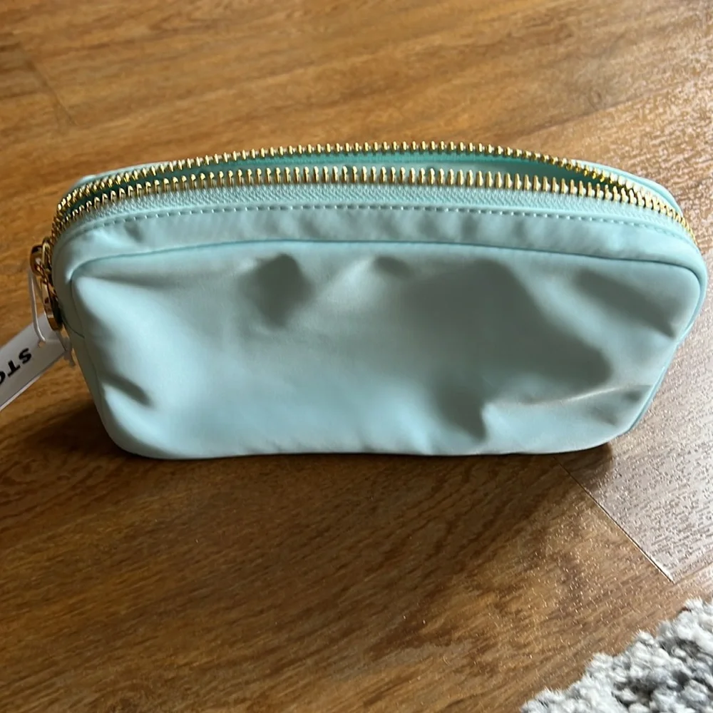 NWT Stoney Clover Lane classic small pouch in sky blue